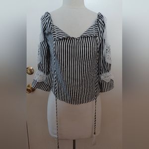 M2 Cold Shoulder adjustable neck blouse